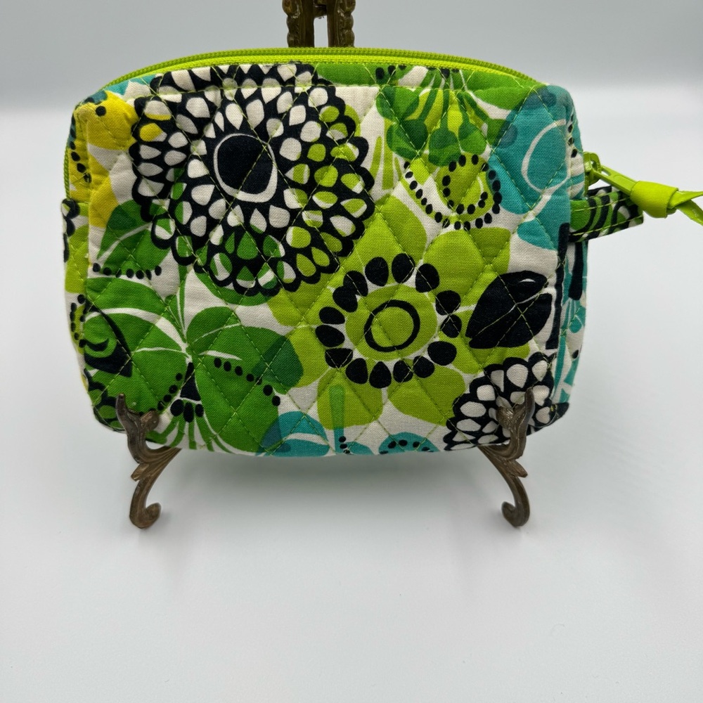 Vera Bradley Limes Up Flat Travel Makeup Pouch